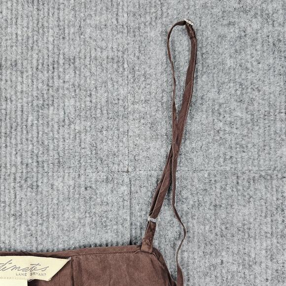 Vintage Lane Bryant Silk Camisole Womens 14/16 Brown Y2K Boho Lightweight Tank - Picture 5 of 6